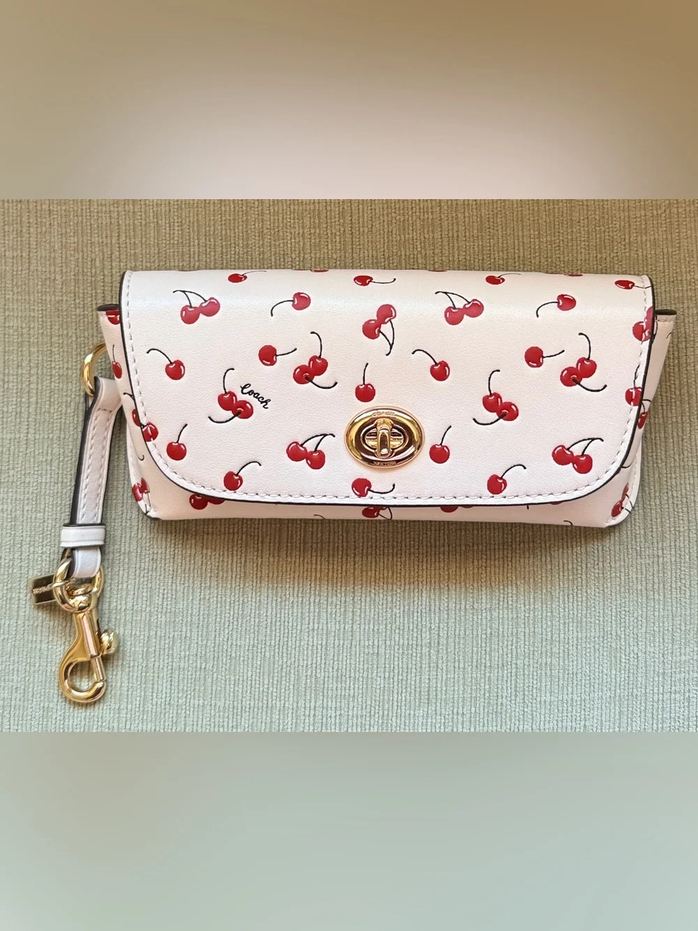 COACH Sunglasses Case with Cherries 🍒 Print NWT